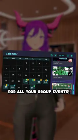 In-Game Event Calendar is here! #VRChat #vrchatcommunity #vrchat #vr