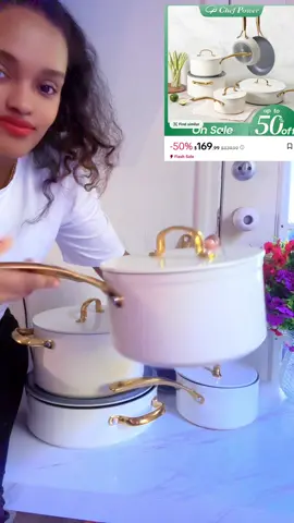 10 pc ceramic cookware #onsalenow️️️🔥🔥🔥🔥 #ceramiccookware 