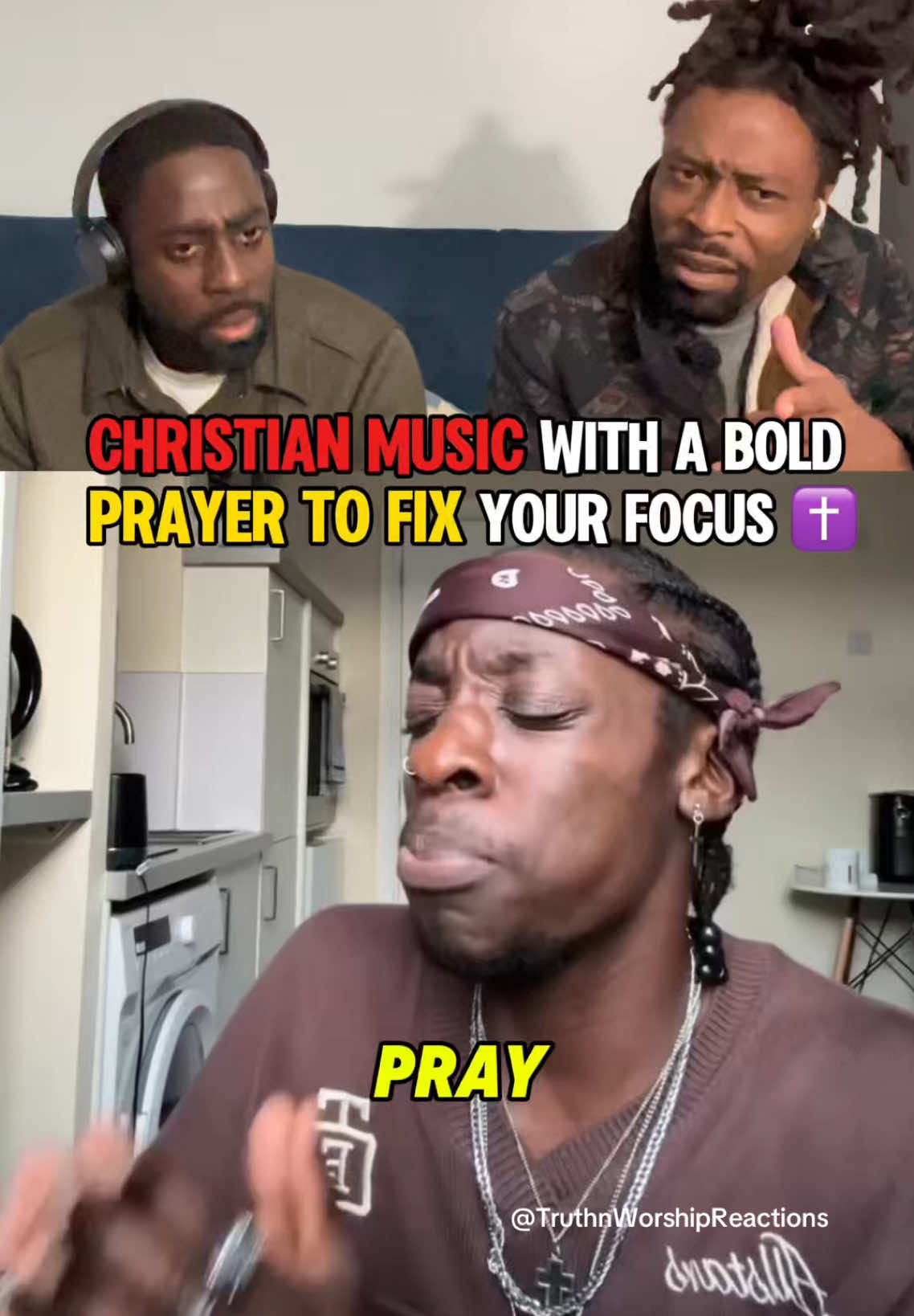 CHRISTIAN MUSIC WITH A BOLD PRAYER TO FIX YOUR FOCUS ✝️ #reactionvideo #christianmusic #prayer #liveperformance | Artist: @Seruksessions - Unreleased 
