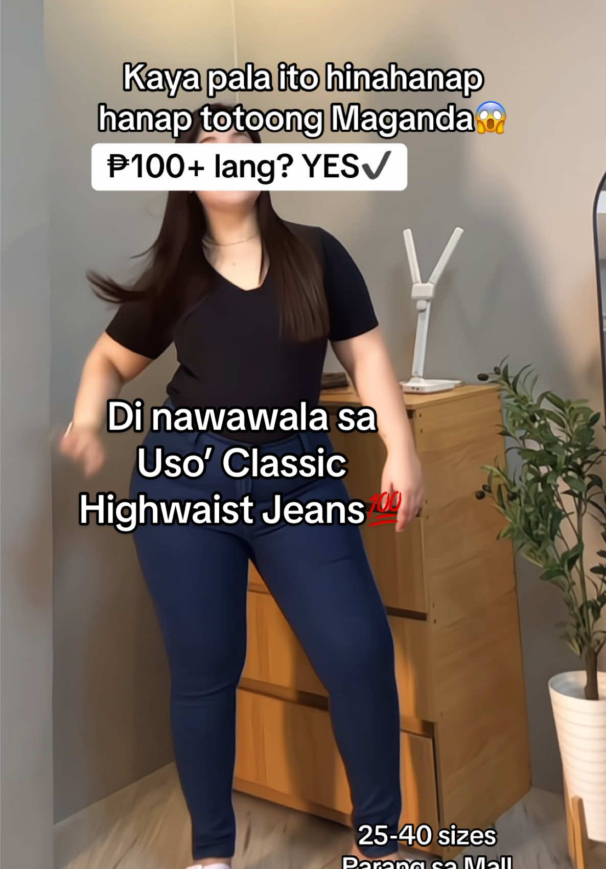 Ganda naman. Highwaist Jeans Maong For women. Plus size recommended Pants Denim Fitted. #skinnyjeans #FittedJeans #trousersoutfit #Plussize 