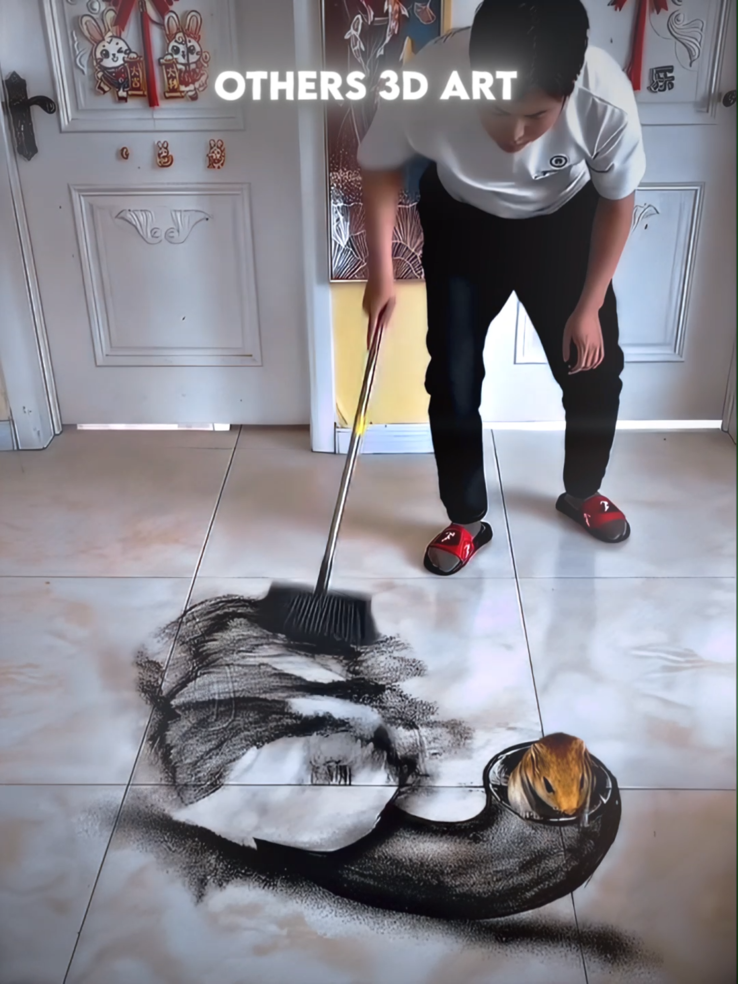 other 3d arts vs this guy #art #3dart #streetart #illusion #3dillusion #fyp #viral #funny #skulledit #coldestmoments #respect #viralrespect #robot #goalkeeper