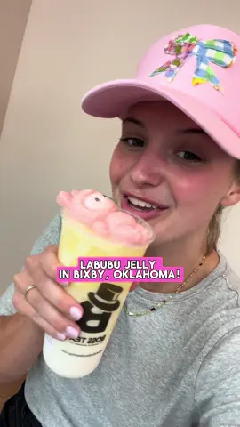 Labubu jelly is available at Boss Tea in Bixby, Oklahoma!  📍8222 E 103rd St #136, Tulsa, Oklahoma 74133 #labubu #tulsaoklahoma #bosstea #bixbyoklahoma #oklahoma 