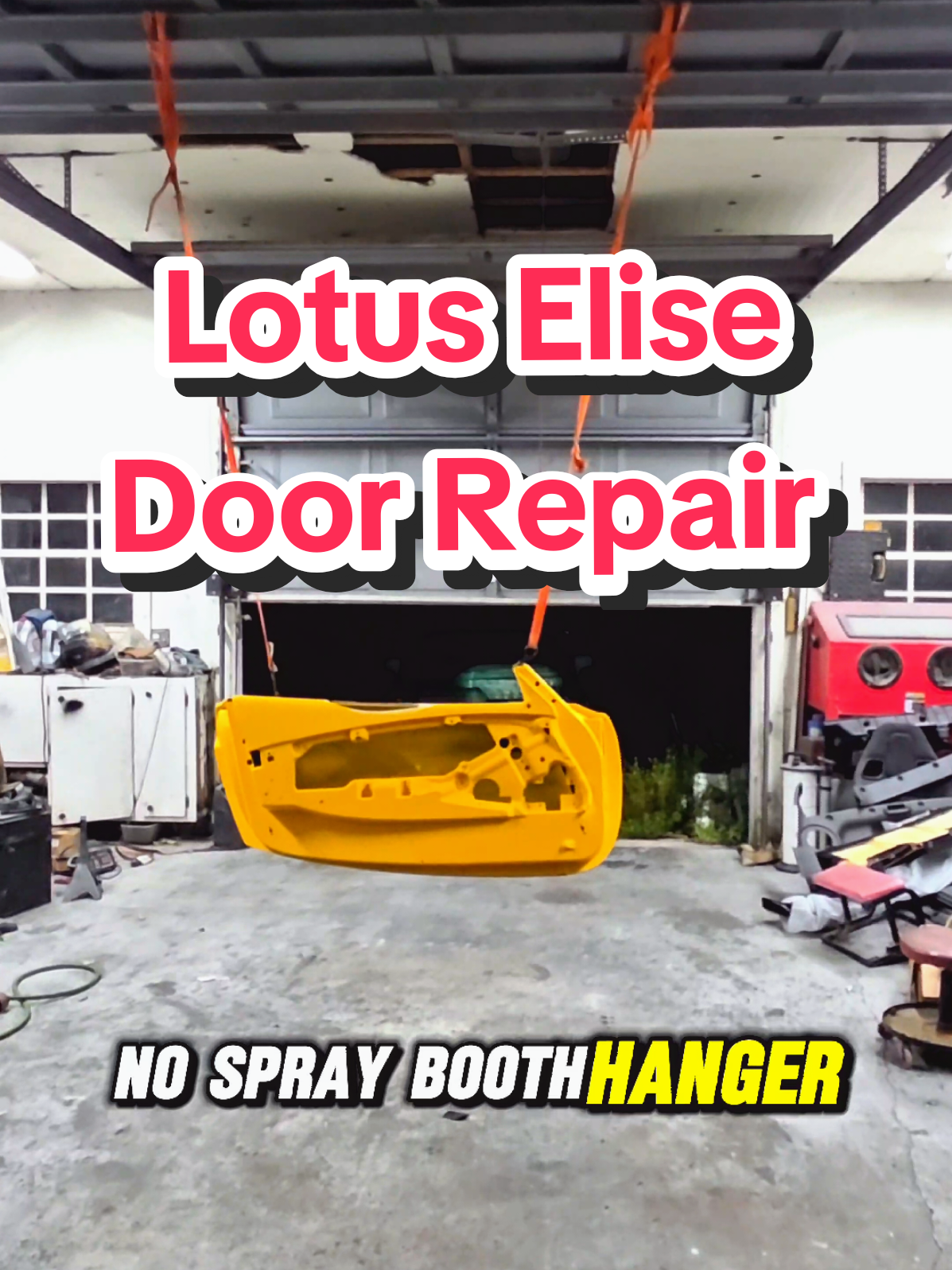 Lotus Elise Door Panel Painting. How does she look? #Lotus #tiktokautocampaign #carrepair #DIY #howto #sagola 
