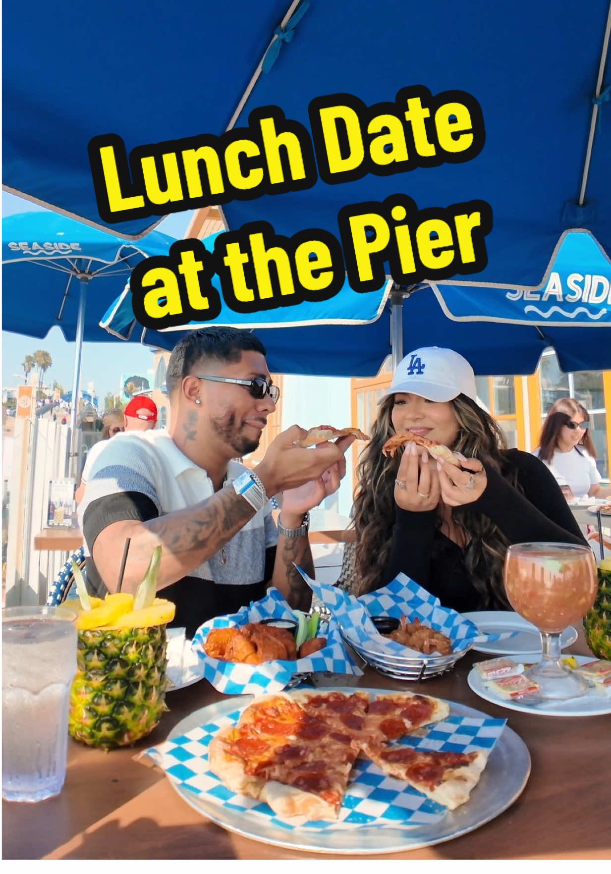 Lunch Date at the Pier @Nessaaa_g #pov #Vlog #mukbang #dayinmylife #asmr #food #groupon 