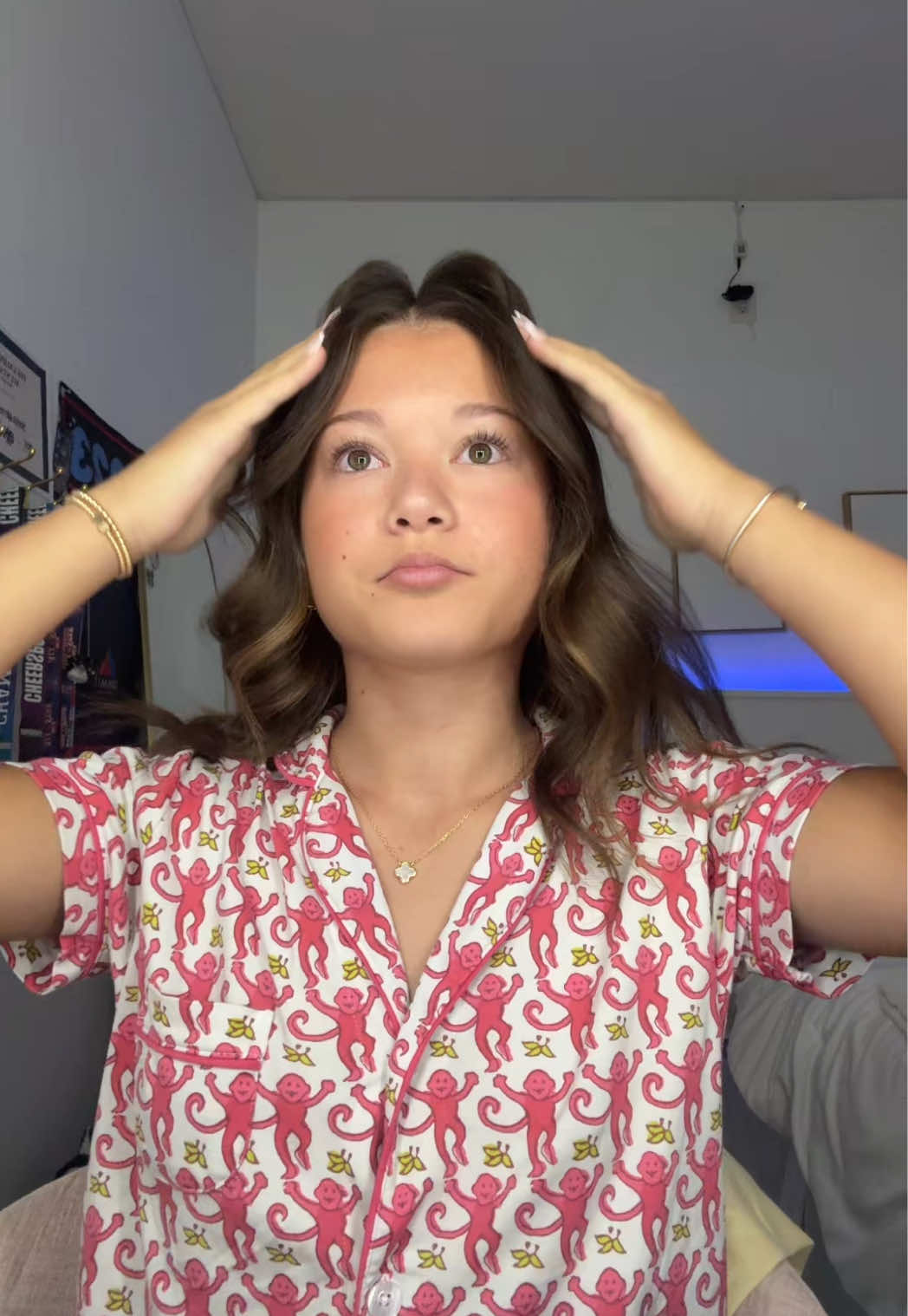 first day of freshman year!!! Don’t mind the horrible camera quality in the beginning😭 #grwm #school #fristday 