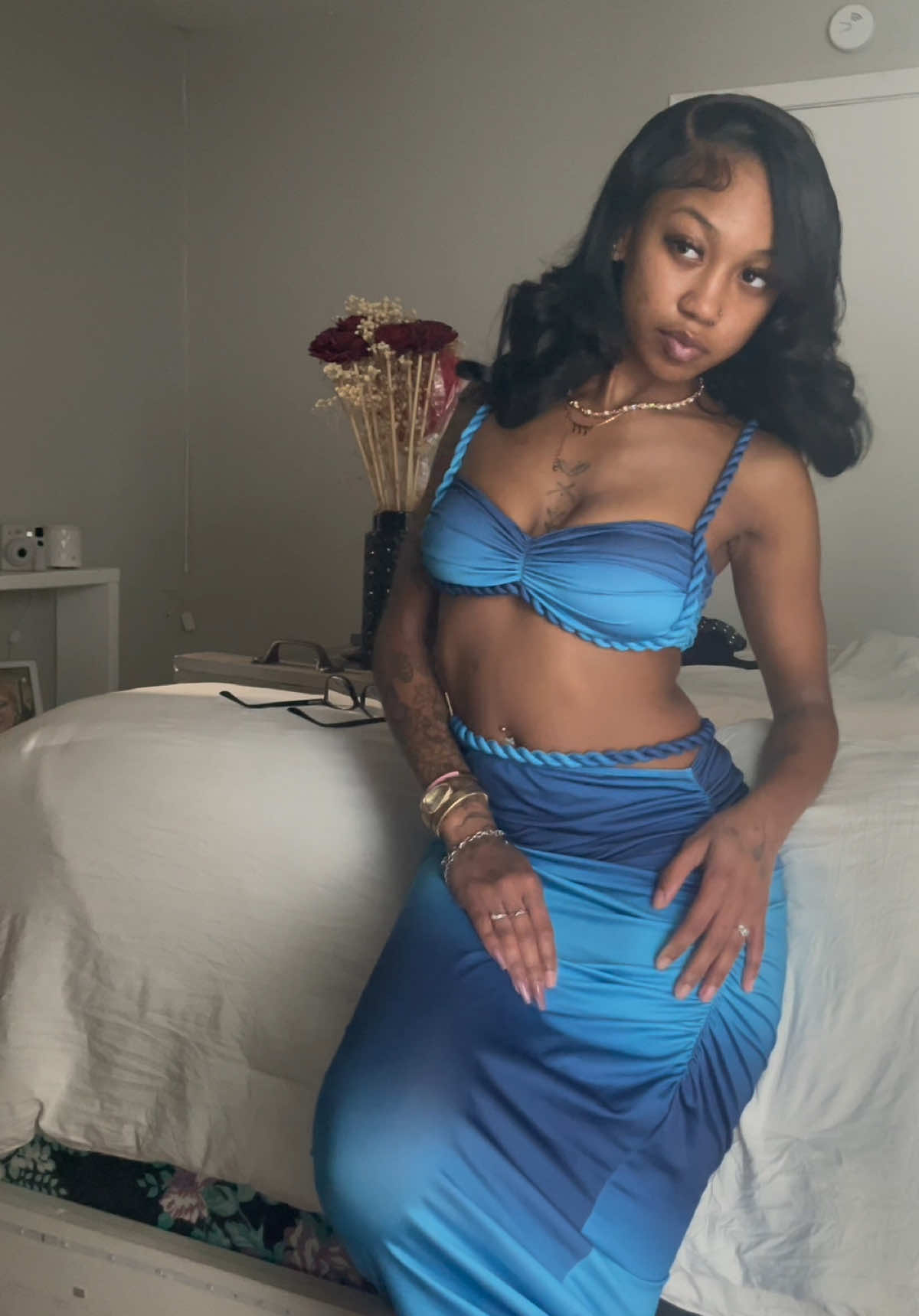 I don’t watch the show, just loveeeee the fits 🦋so I got it #LoveIsland #villaoutfit #outfitinspo #summersets #fyp #lilleedeamori #bluetwopieceset #twopieceset #viral 