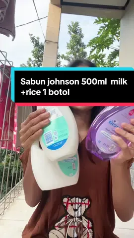 Sabun Johnson milk +rice 1 botol ukuran 500ml#johnson 