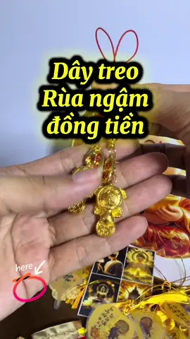 Dây treo rùa ngậm đồng tiền may mắn tài lộc #xuhuongtiktok #chiasekinhnghiem #dongxuhoamai #labode12congiap #ruavang 