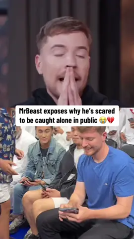 MrBeast can’t be caught alone in public 💔 #mrbeast #viral #fyp 