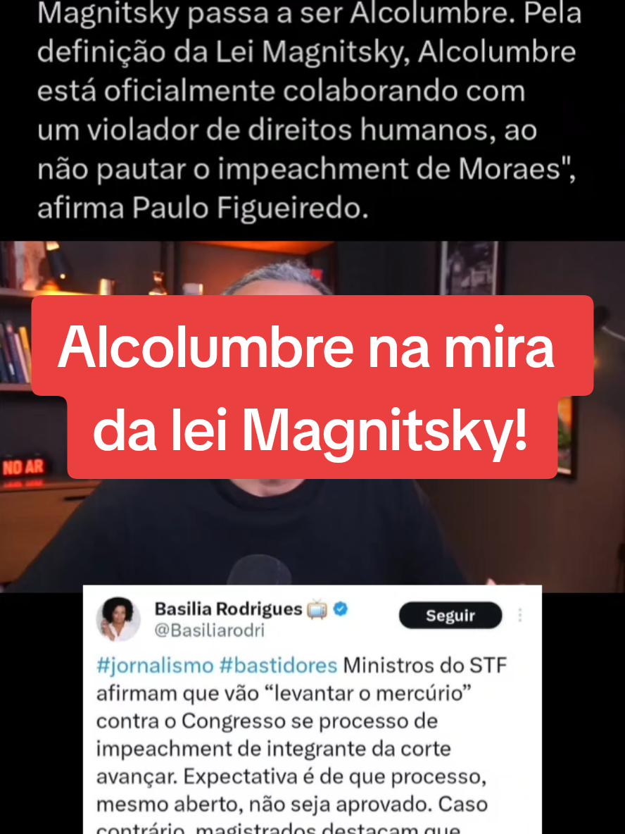 Alcolumbre na mira da  lei Magnitsky! #desperte #geopolitica #mensagem #politica #noticias 
