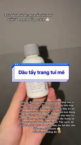 Tẩy trang chưa bao giờ đơn giản đến thế, da sạch mịn mướt lắmmm #dautaytrang #dermalogica #skincare #chamsocda #fyp 