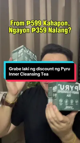 Grabe ang laki ng padiscount ni seller., Guys checkout nyo na agad tong Pyru Inner Cleansing Tea natin bago magbago ang presyo., #tea #cleansingtea #tealover #pyruinnercleansingtea #healthandwellness 