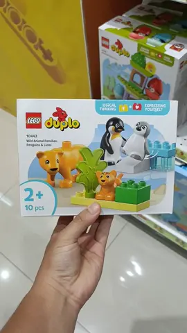 LEGO DUPLO 10442 Wild Animal Families: Penguins & Lions (10 Pieces) Building Blocks for Kids (2 Tahun+) #mainananak #lego #animals 