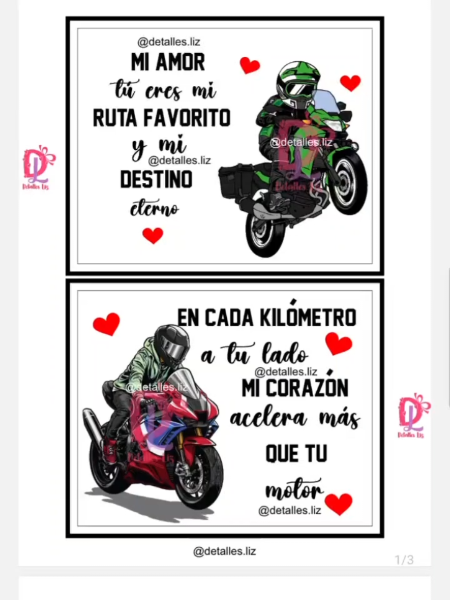PLANTILLA BIKER ✅️Archivo en PDF #regalospersonalizados #tarjetaspersonalizadas #biker #bikers #tiendaderegalos #detalleslizz 