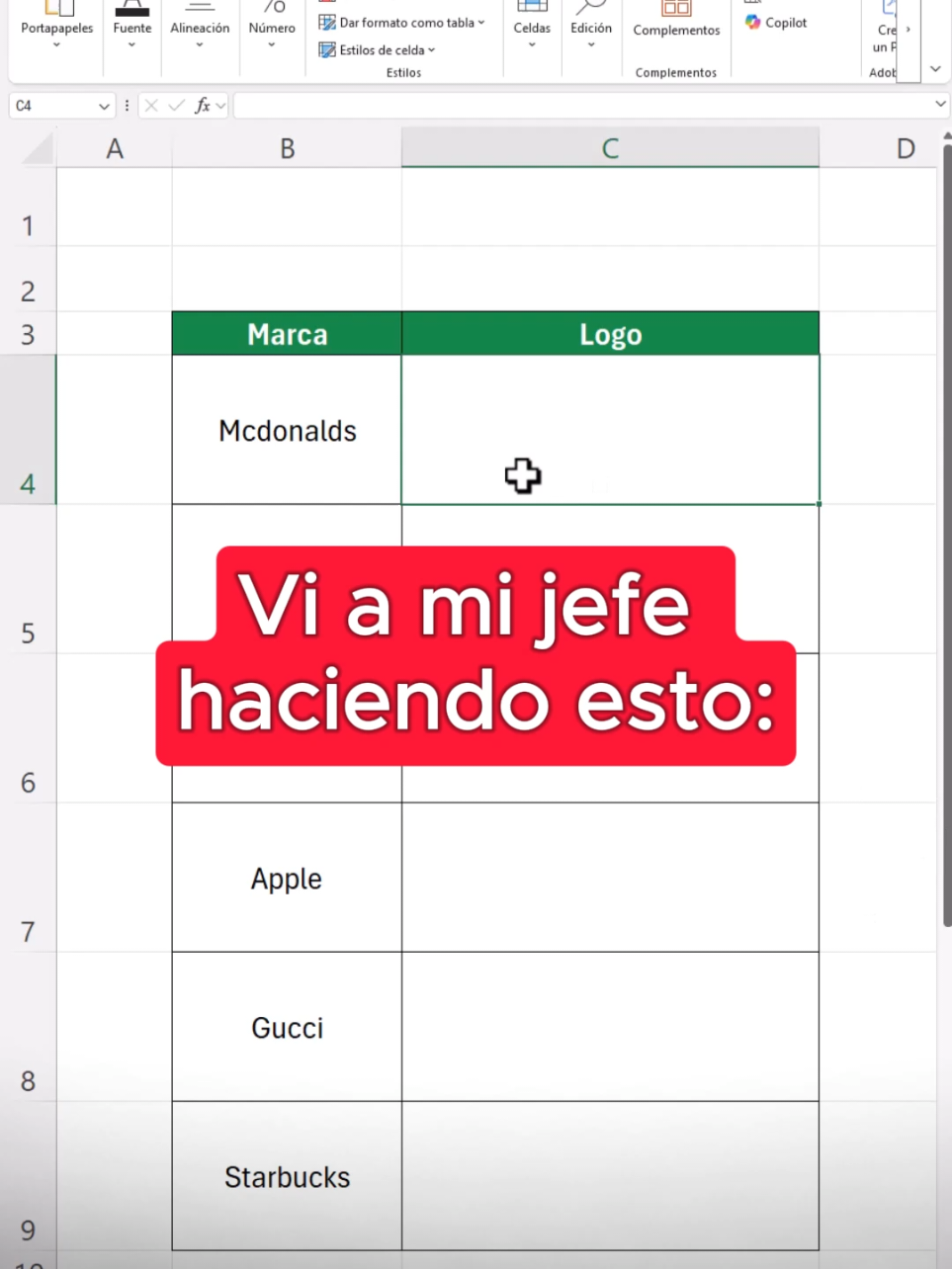 ¿Quieres insertar automáticamente el logo de una empresa en Excel? 🧠 Con esta fórmula lo haces en segundos. =IMAGEN(CONCAT() Solo escribe el nombre del dominio en la celda B4 y Excel traerá el logo desde internet. Ideal para dashboards, reportes o bases de datos con imagen corporativa. 🧩 ✅ Automatiza y dale un toque profesional a tus archivos con solo una fórmula.