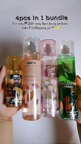 For only ₱200+ may 4 ka ng pabango, long lasting! #sweetnightperfume  #sweetnight #bundle #trendingperfume #perfume #bundleperfume #fyp 