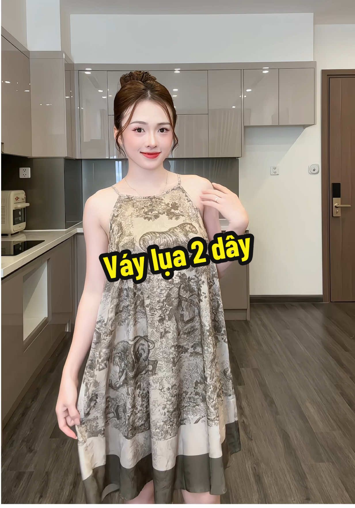 Váy lụa 2 dây nữ #landaulamvo 