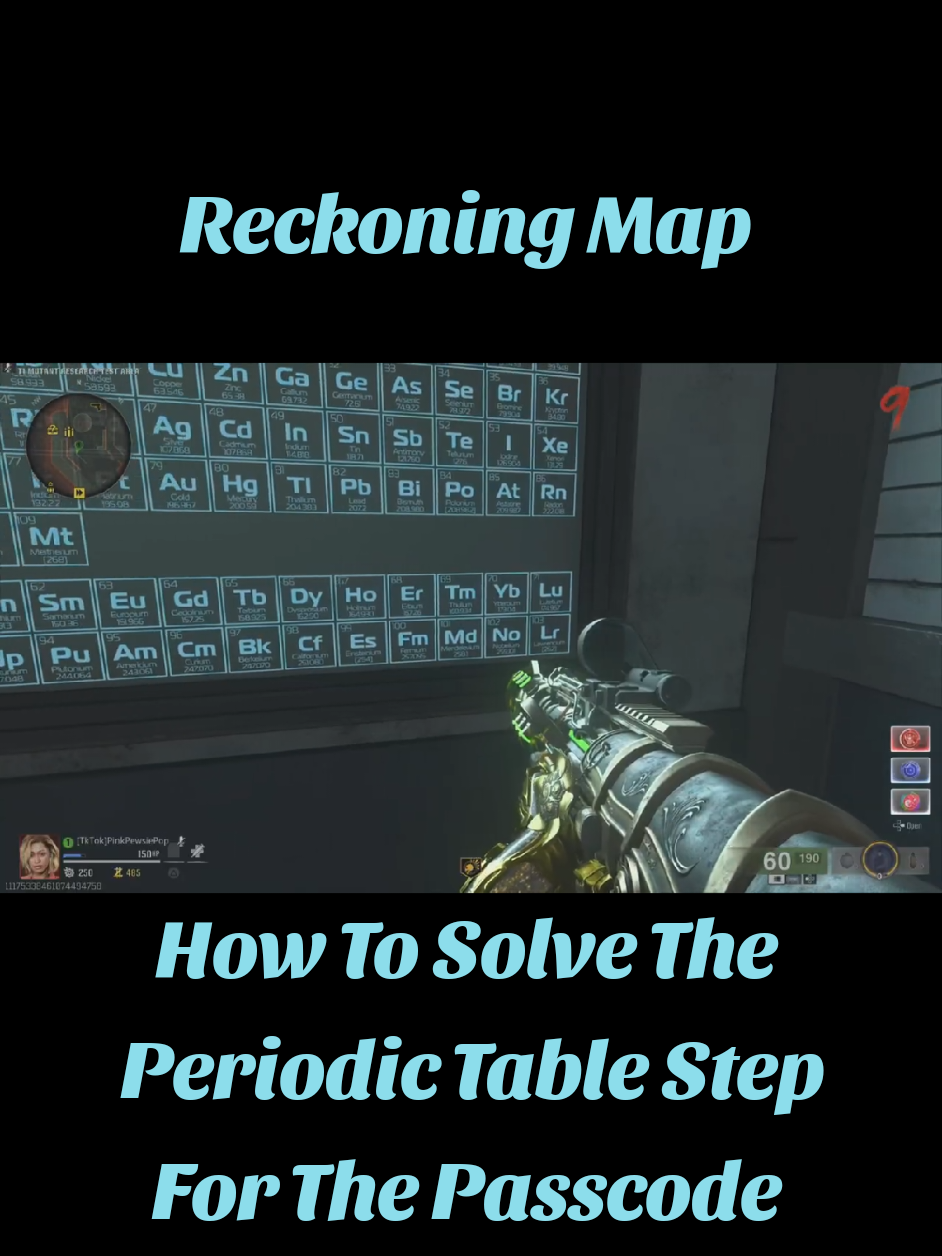 How to solve the periodic table  Step For The Passcode. #bo6season5 #bo6zombies #bo6reckoning #bo6zombieseasteregg #bo6 