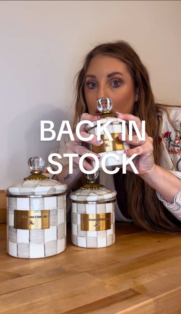 🚨 BACK IN STOCK 🚨 The viral @MacKenzie-Childs canister set is finally here again and she’s just as stunning as you remember 😍 These sell out FAST so don’t wait @QVC, Inc  #qvc #qvcfinds #qvcpartner #loveqvc #qvcgirlies #mackenziechilds #mackenziechildsfinds #luxurykitchendecor #kitchenmusthaves #tiktokshopfinds #tiktokshopcreatorpicks #tiktokmademebuyit #fyp 