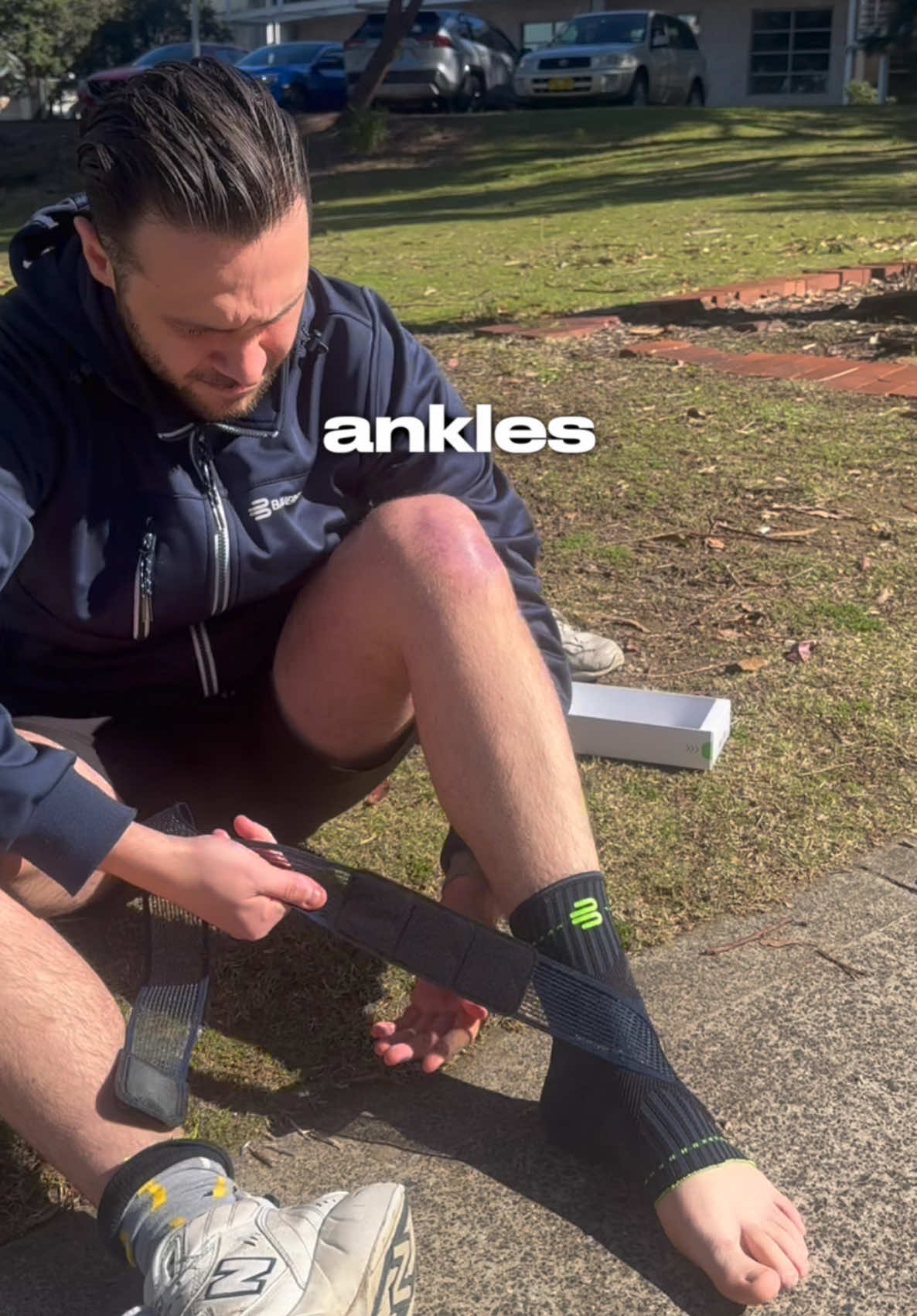 rolled your ankle? 😩 Bauerfeind’s ankle support is designed to stabilise, support, and get you back on your feet (literally) 🏃 #bauerfeindanz #anklesupport #anklepain #rolledankle #foryourpersonalbest #sprainedankle #marathontraining #marathon #fyp 