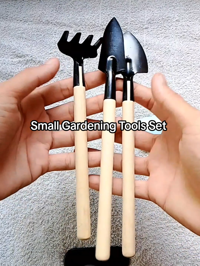 3pcs Small Gardening Tools Set spade,shovel and rake #gardeningtools #gardenaccessories #spade #shovel #rake #planting 