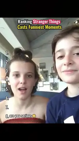 Ranking Stranger Things casts Funniest Moments.#StrangerThings #MillieBobbyBrown #FunnyMoments #Kiss #Ranking #fyp