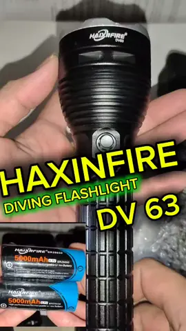 DIVING FLASHLIGHT  HAXINFIRE DV 63 #DIVING #divingflashlight  #26650 #battery 