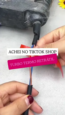 Vedação rápida com acabamento E E profissional! #termorretrati #eletrica #isolamento #reparo #manutençã #eletronica #engenharia #dicas #tiktokshop 