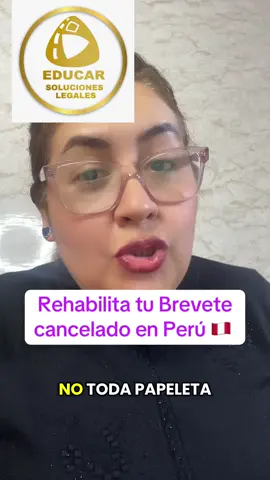 Rehabilita Tu Brevete  Cancelado en Perú 🇵🇪 . Sabías q No todas las papeletas son válidas ?  #conductor #papeletas #LIVEIncentiveProgram #LIVEStory #PaidPartnership 