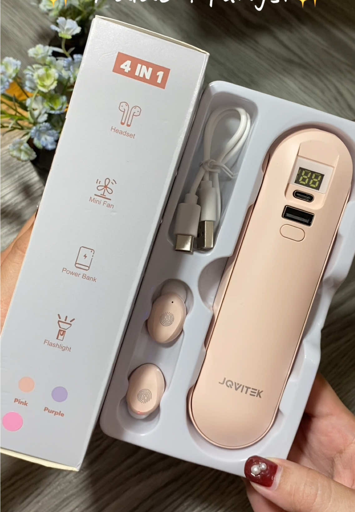 1 alat 4in1 gak makan tempat dibawa kemana pun @jovitech.id mana murahh lagii🫵🏻🫶🏻#jovitech #4in #powerbank #headsetbluetooth #kipas 