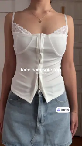 get this lace camisole top now😉 #lacetop #camitop #camisole #camisoletop #whitetops #cutetops #topsrecommendation 