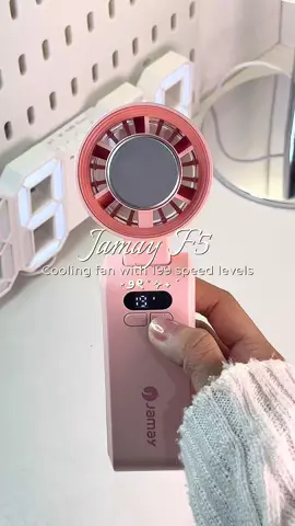 First time to encounter a portable fan with 199 speed level and with cooling effect?! ⋆౨ৎ˚⟡˖ ࣪ #jamayf5 #jamayphilippines #portablefan #minifan #handheldfan #fyp #foryou 