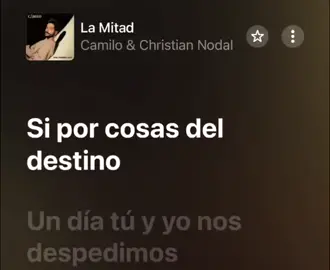 La Mitad - Camilo & Christian Nodal  #lamitad #camilo #christiannodal #parati #musica #letra #fyp 