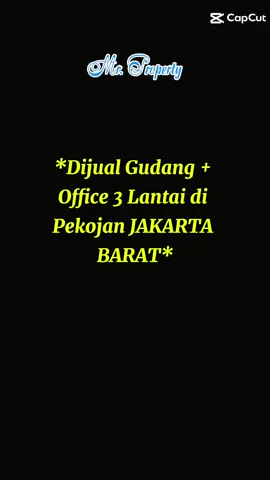 📱0852-9539-8766 📲 *Dijual Gudang + Office 3 Lantai di Pekojan JAKARTA BARAT* LT 797 m² (15 x 53.15) LB 1500 m² 3 Lantai Mix (Gudang + Office + Showroom) SHM On Hand *Harga ~30 M~ Jadi 27 M* #mrproperty #dijual #gudang #pekojan #jakartabarat 