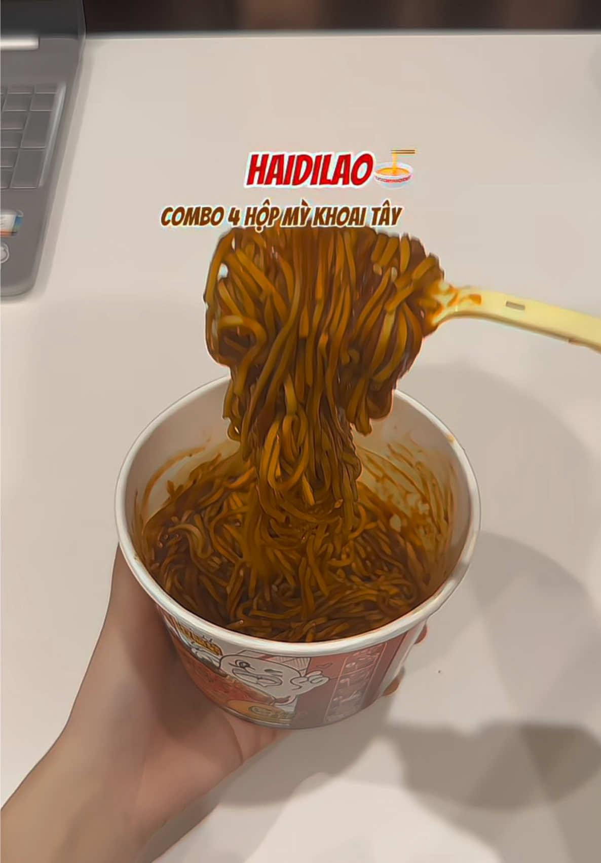 Ngon béo ngậy lun Haidilao ưi #haidilao #mykhoaitay#lautusoi #lautusoihaidilao 