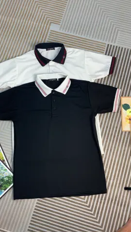 Áo polo nam tay ngắn cổ dệt kim