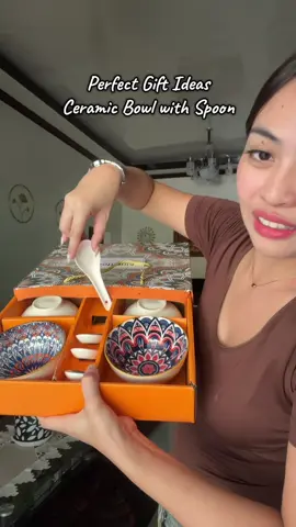 Perfect for gift. Ceramic Bowl with spoon 😍💯 #bowl #glass #giftideas #souvenir #homecooking #homeneeds #kitchenware #fyp #tiktokfinds 