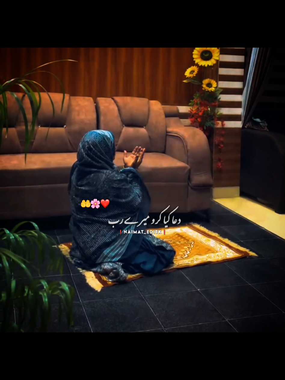 دعا کیا کرو میرے رب بس اتنی سی حسرت ہے سلامت رکھ اس شخصیت کو جس کے قدموں کے نیچی میری جنت ہے 🤲 #foryou #foryoupagе #urdupoetry #status #poetry #urdustatus #whatsappstatus #fyp #pashtopoetry #tranding #naimat_editx 