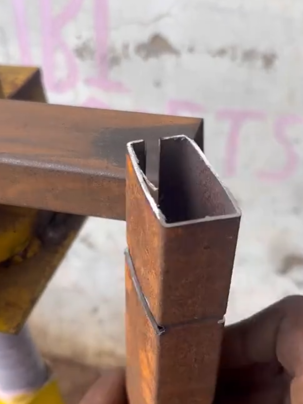 Amazing  square pipe cut welding ideas  #welding  #handmade #tigweldingmachine #metal #art #skill 