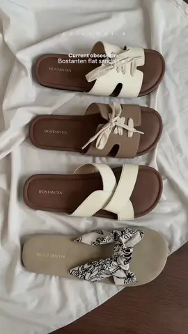 So inlove with LuxChoco series Bostanten 💫  #bostanten #bostantensandals #sandalwanita #flat @BOSTANTEN.SHOES 