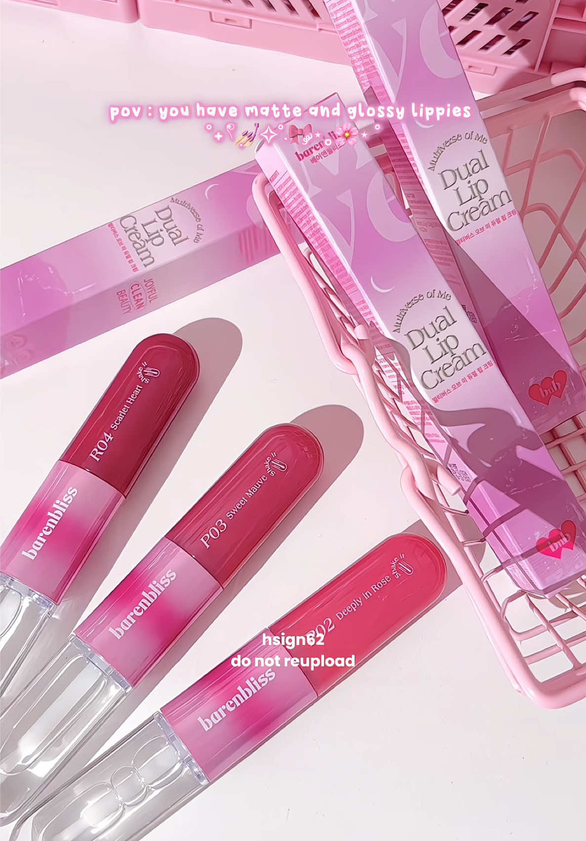 cukup punya satu bisa jadi lip matte bisa juga jadi lipgloss👀 mana transfer proof lagi🥹🩷 #lippies #kbeauty #lipcream #lipgloss #bnb #lippiereccomendation  #duallipcream #beauty #aesthetic