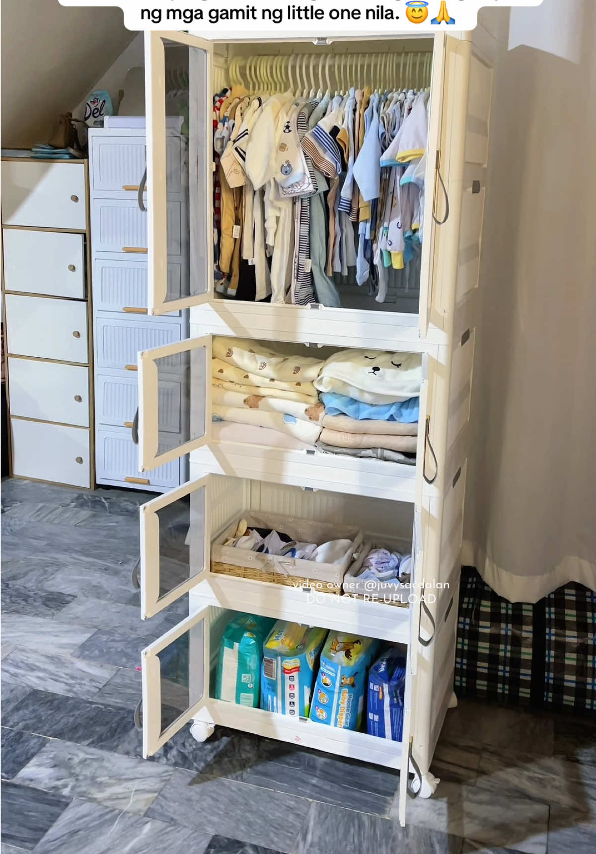 Sa susunod, kayo naman mga mi. Tiwala lang at wag mawalan ng pag asa 😇🙏 #nestingmommas #pregnantlife #pregnancyjourney #cabinet #drawer #newbornessentials #babyessential 