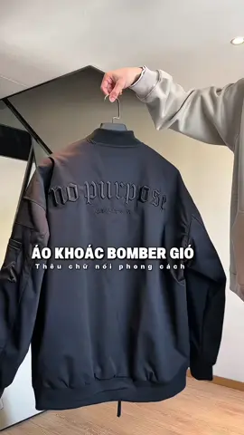 Áo khoác gió thêu chữ nổi nhé #viral #xuhuongtiktok #aokhoac #aokhoacgio #saleluongve #outfit #changchang 