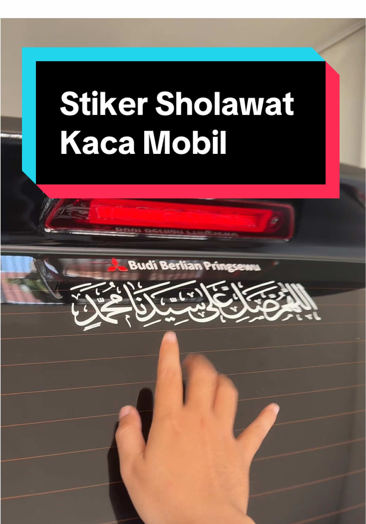 Stiker Pemancing Sholawat Nabi  di Kaca Mobil, Tersedia banyak warna dan ukuran #stikermobil #stikersholawat #nabimuhammad 