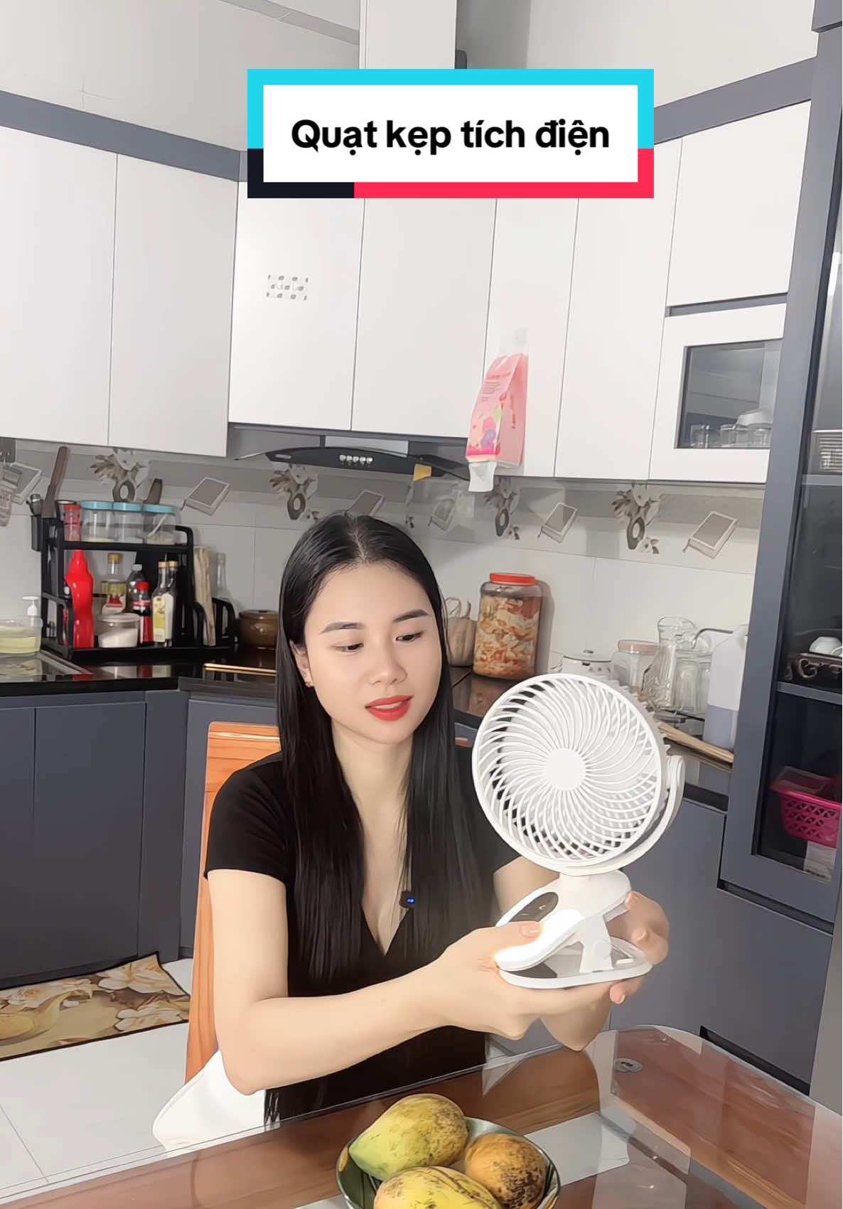 Quạt kẹp tích điện tiện lợi có thể xoay 6in1 #quatkeptichdien #quattichdien 