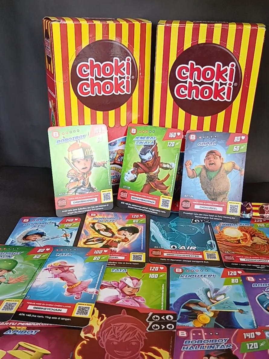 Ini kartu ku tunjukkan kartu mu... #boboiboygalaxy #boboiboy #cokicoki #choki #kartu #koleksi #fyp 