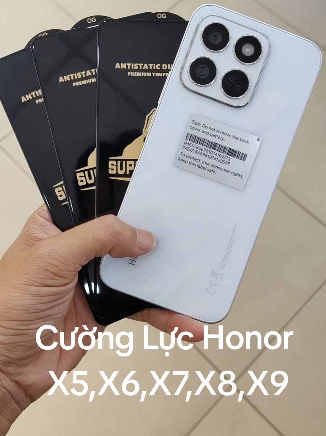Cường lực Kingkong cho Honor X5,X6,X7,X8,X9. Chống va đập trầy xước, hạn chế bám vân tay #honor #cuongluckingkong #cuongluchonor #honorx8c  #honorx6b #honorx8b #honorx7c 