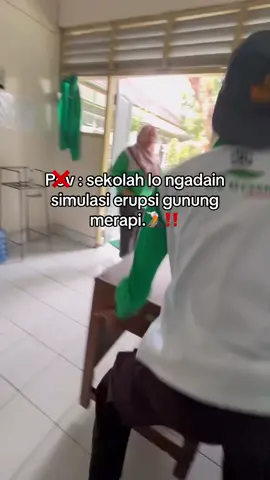 😭😭#fypage #xybca #SMANCA #simulasierupsigunungmerapi #cangkringan 