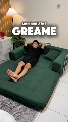 Sofa bed 2 in 1 GreaMe aesthetic ala pinterest bisa jadi sofa dan tempat tidur. Harga spesial hanya di video ini. #sofabed #sofa2in1 #sofapremium #sofatempattidur #sofagreame 