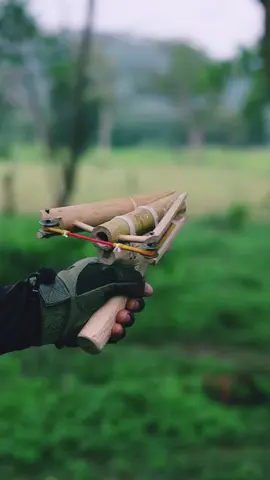 Project Of Bamboo Slingshot With Arrow #DIY #craft #wood #bamboo 